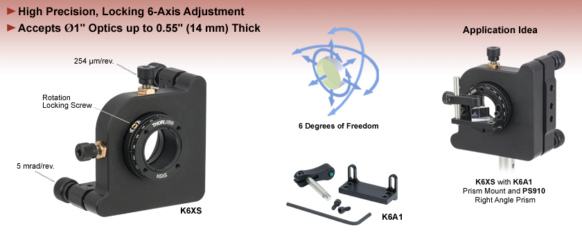 6-Axis Kinematic Mounts