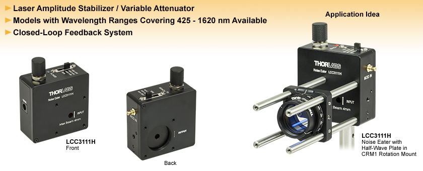 Noise Eaters / Laser Amplitude Stabilizers