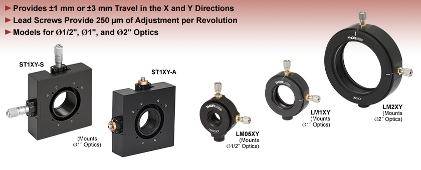 Post-Mountable XY Translation Mounts