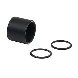 SM1M10 - SM1 Lens Tube Without External Threads, 1in Long, Two Retaining Rings Included