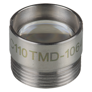 C110TMD-1064 - f = 6.2 mm, NA = 0.40, WD = 1.6 mm, Mounted Aspheric Lens, ARC: 1064 nm
