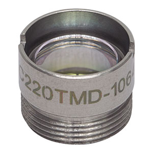 C220TMD-1064 - f = 11.0 mm, NA = 0.25, WD = 5.8 mm, Mounted Aspheric Lens, ARC: 1064 nm