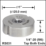 Ø1in (Ø25 mm) Posts, Less than 0.40in (10.2 mm) Length