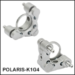 Ø1in Polaris<sup>®</sup> Kinematic Glue-In Mirror Mount, 2 Adjusters