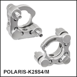 Polaris<sup>®</sup> Ø25 mm Kinematic Mirror Mount, 2 Adjusters<br>