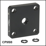 30 mm Cage Plates for Unmounted Optics from Ø5 mm to Ø20 mm