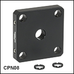 Individual 30 mm Cage Plates for Unmounted Optics from Ø5 mm to Ø20 mm