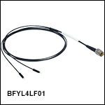 Bifurcated Fiber Bundle, Ø400 µm Core, 0.39 NA, FC/PC to Ferrules