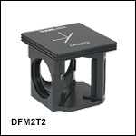 60 mm Cage-Compatible, Kinematic Beam-Turning Cube Base and Insert for Right-Angle Optics