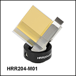Mounted Hollow Retroreflector, Protected Gold