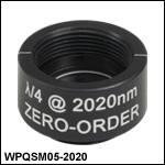 Ø1/2in Zero-Order Quarter-Wave Plates, SM05-Threaded Mounts