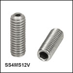 Vented, Vacuum-Compatible M4 x 0.7 Setscrews