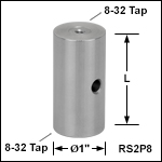 Ø1in Pillar Posts with 8-32 Taps