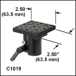 Adjustable-Height Platform for Ø1in (Ø25.0 mm) Posts