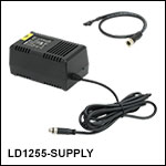 Power Supply with Cable for LD1255R Driver