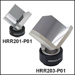 Mounted Protected-Silver-Coated Hollow Retroreflectors
