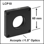 SM1.5-Threaded Cage Plate, 0.5in Thick