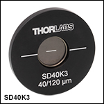 3 mm Long Optical Double Slits with 1:3 Width:Spacing Ratio