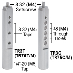 Ø1/2in (Ø12.7 mm) Optical Construction Posts