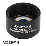 Mounted Axicons (AR Coated: 650 - 1050 nm)