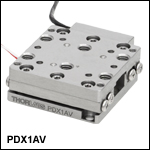 20 mm Linear Stage with Piezo Inertia Drive and Optical Encoder, Low-Profile, Vacuum Compatible