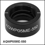 Ø1/2in Mounted Polymer Zero-Order Achromatic Quarter-Wave Plate, SM05-Threaded Mount