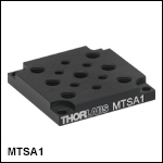 Adapter Plate with 1/4in-20 (M6 x 1.0) and 8-32 (M4 x 0.7) Tapped Holes Adapter Plate with 1/4in-20 (M6 x 1.0) and 8-32 (M4 x 0.7) Tapped Holes
