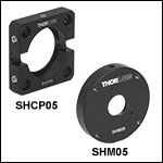 Mounting Adapters for Ø1/2in Diaphragm Shutters