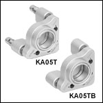 Ø1/2in SM05-Threaded Kinematic Mirror Mounts, 2 Adjusters Ø1/2in SM05-Threaded Kinematic Mirror Mounts, 2 Adjusters