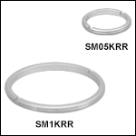 Clear-Anodized Aluminum Retaining Ring