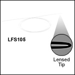 Single Mode Fiber with Lensed Tip<br> Single Mode Fiber with Lensed Tip<br>