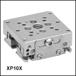 10 mm Miniature High Performance Translation Stage, No Actuator<br> 10 mm Miniature High Performance Translation Stage, No Actuator<br>
