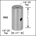 Ø1in Pillar Posts with 1/4in-20 Taps