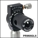 Ø1/2in High-Precision Rotation Mount with Polarizing Prism Mount