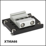 66 mm Rail to 95 mm Rail Fixed Adapter