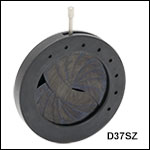 Zero Aperture Iris Diaphragms Without Mounting Holes