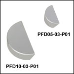 Silver D-Shaped Mirrors (450 nm - 20 µm)