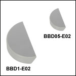 E02 Broadband Dielectric D-Shaped Mirrors (400 - 750 nm)