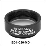 Ø1in Mounted Polymer Engineered Diffusers<sup>®</sup>