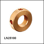 1/4in-100 Lock Nut, Bronze