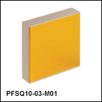Square Protected Gold Mirrors