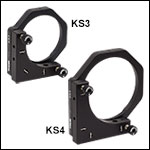 Ø3in and Ø4in Precision Kinematic Mirror Mounts