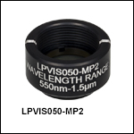 Mounted Ø12.5 mm Linear Polarizers, SM05-Threaded Housing