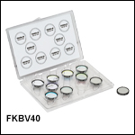 Visible Hard-Coated Bandpass Filter Kit, 40 nm FWHM