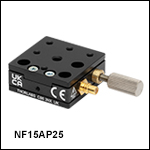 Single-Axis Flexure Stage: 1.5 mm Travel