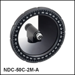 Mounted Round Variable ND Filters, AR Coated: 350 - 700 nm