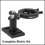 Optics Cleaning Fixture Kit for Ø0.15in to Ø1.77in Optics, Metric