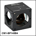 45:55 (R:T) Cube-Mounted Pellicle Beamsplitter, Coating: 3.0 - 5.0 µm