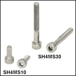 M4 x 0.7 Stainless Steel Cap Screws