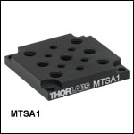 Accessory Mounting Plate with 1/4in-20 (M6) and 8-32 (M4) Tapped Holes